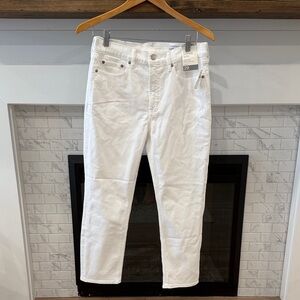 GAP Vintage Slim High Rise Jeans cropped ankle in White 2 for $20